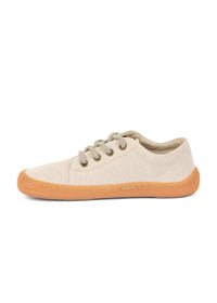 Barefoot sneakers - Vegan Laces, light canvas fabric
