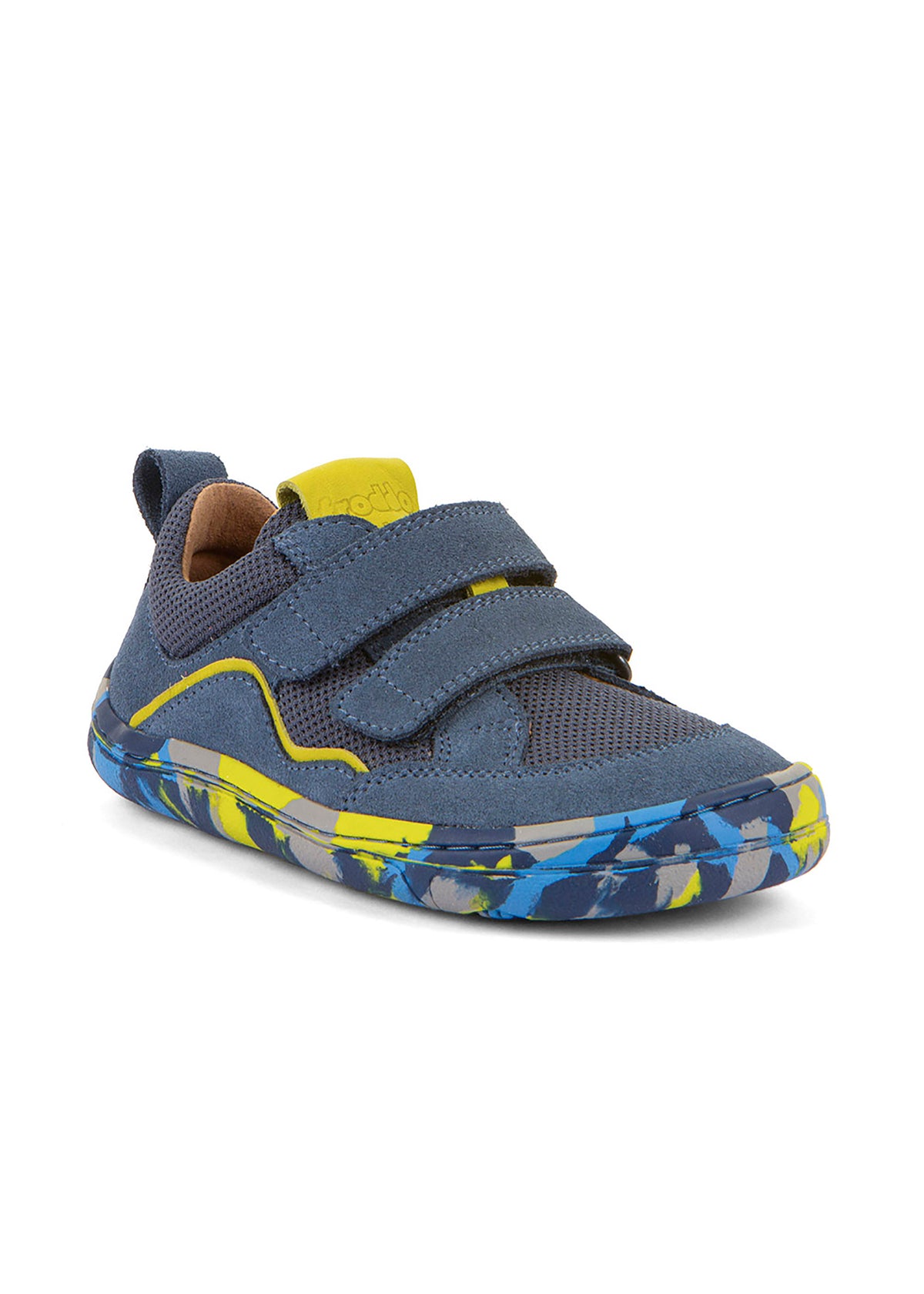 Barefoot sneakers - Baze, denim, multicolored sole