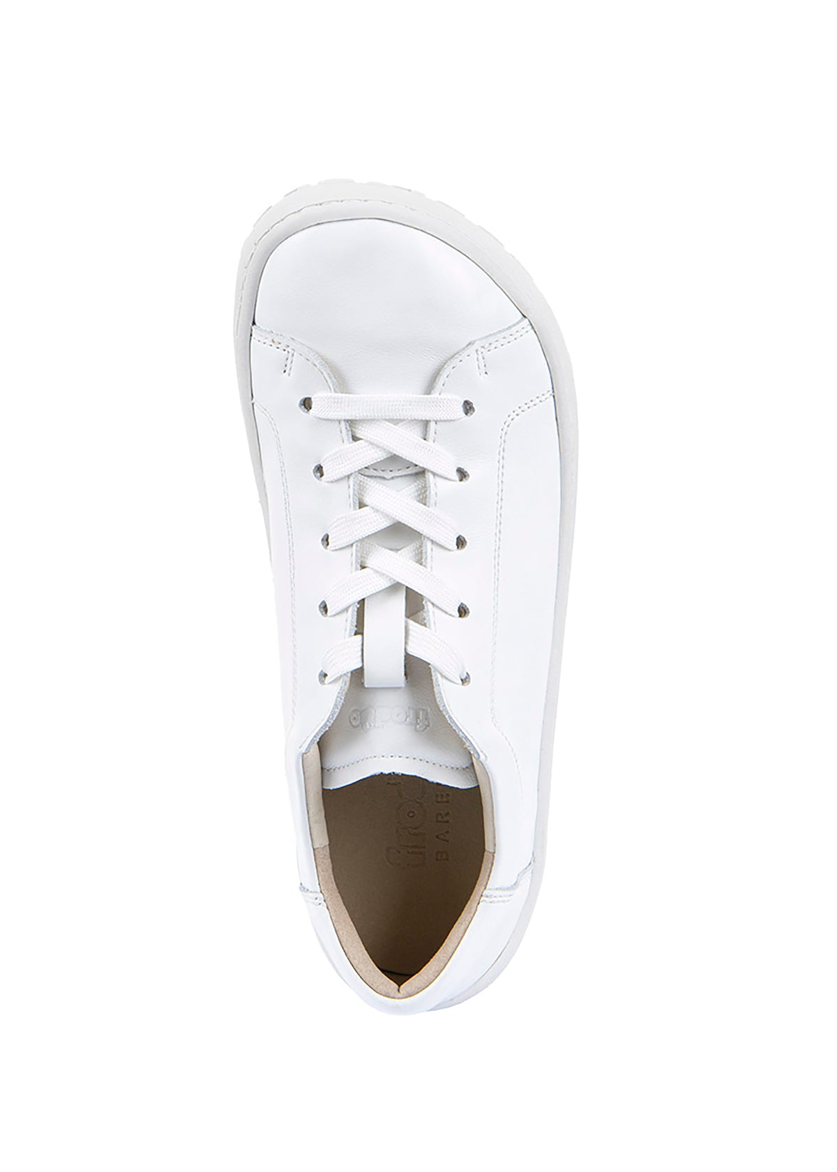 Barefoot sneakers - Laces, white leather
