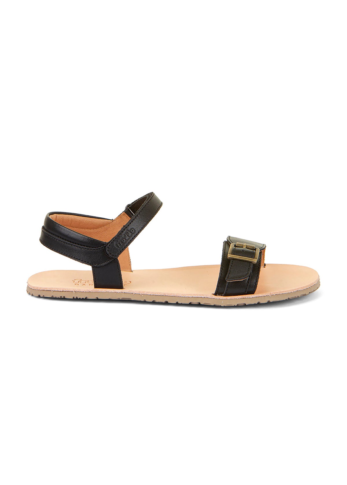 Paljasjalkakengät, sandaalit - Flexy Buckle, musta nahka