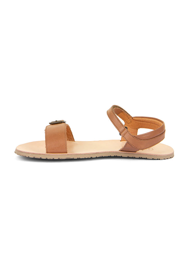 Paljasjalkakengät, sandaalit - Flexy Buckle, ruskea nahka