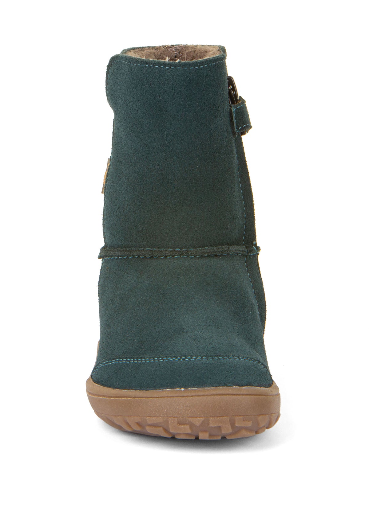 Barefoot shoes - leather winter boots, TEX Suede - petrol blue