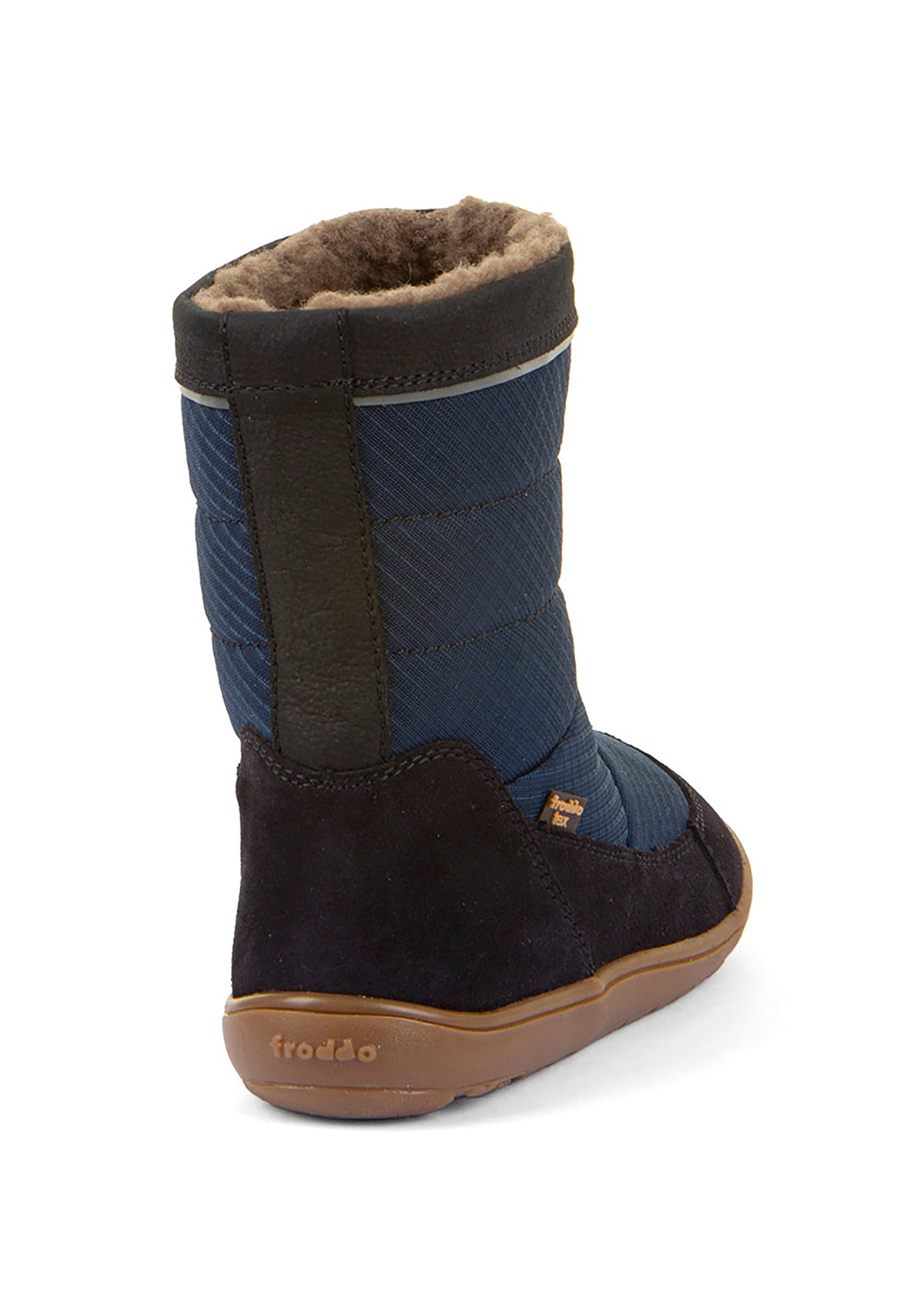 Paljasjalkakengät - talvikengät, Up TEX Snow Wool, tummansininen