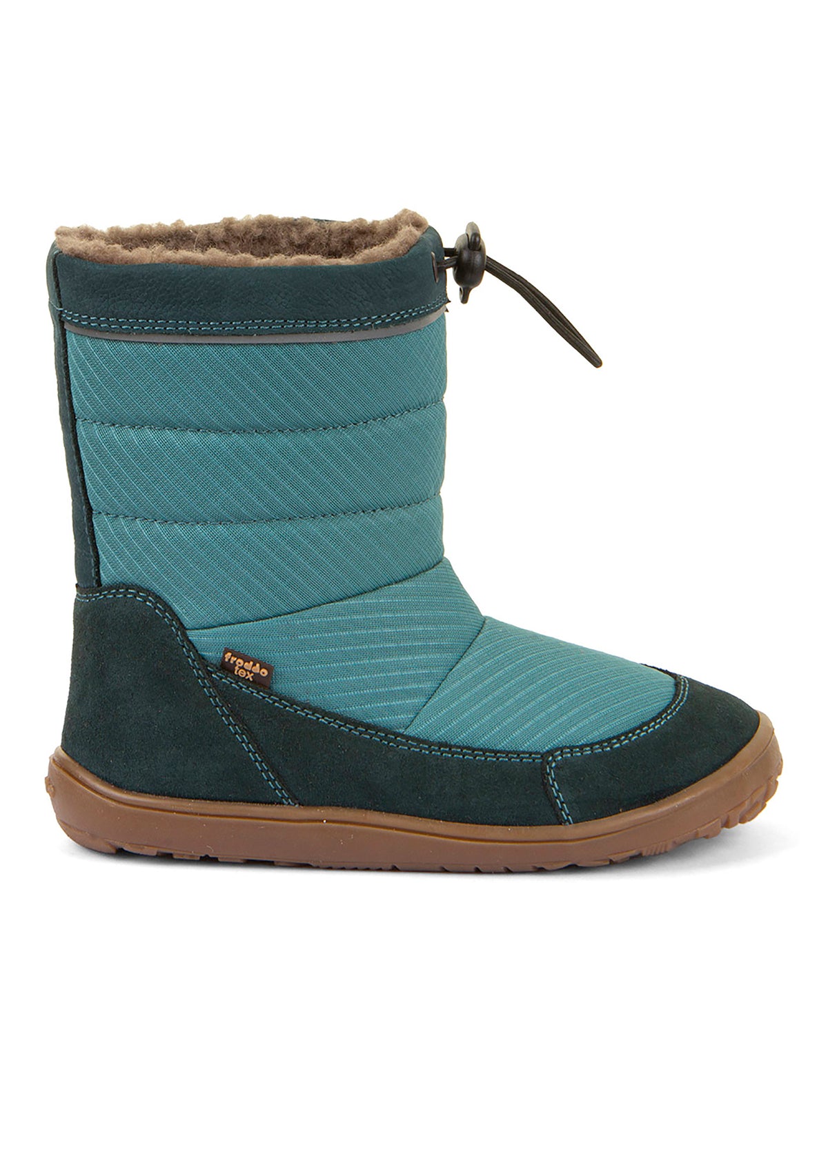 Barfotaskor - vinterkängor, Up TEX Snow Wool, petroleum