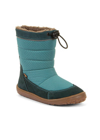 Barfotaskor - vinterkängor, Up TEX Snow Wool, petroleum