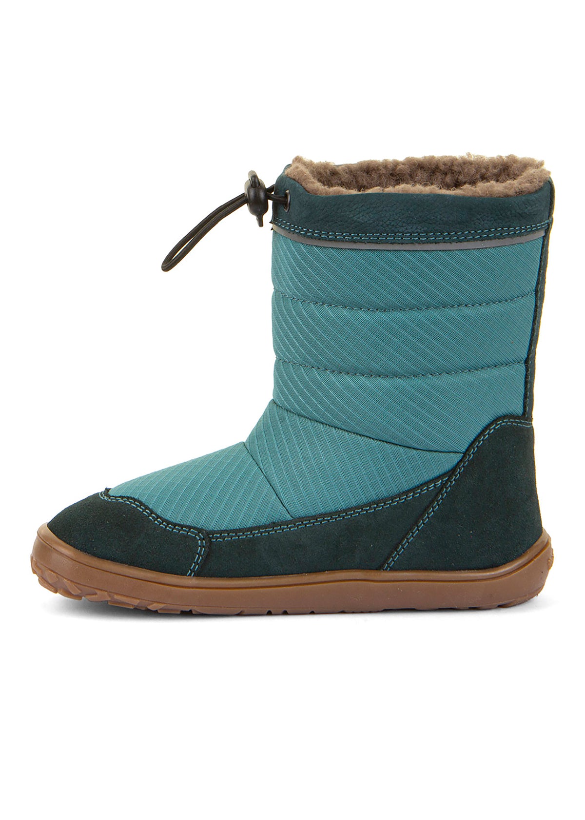 Barfotaskor - vinterkängor, Up TEX Snow Wool, petroleum