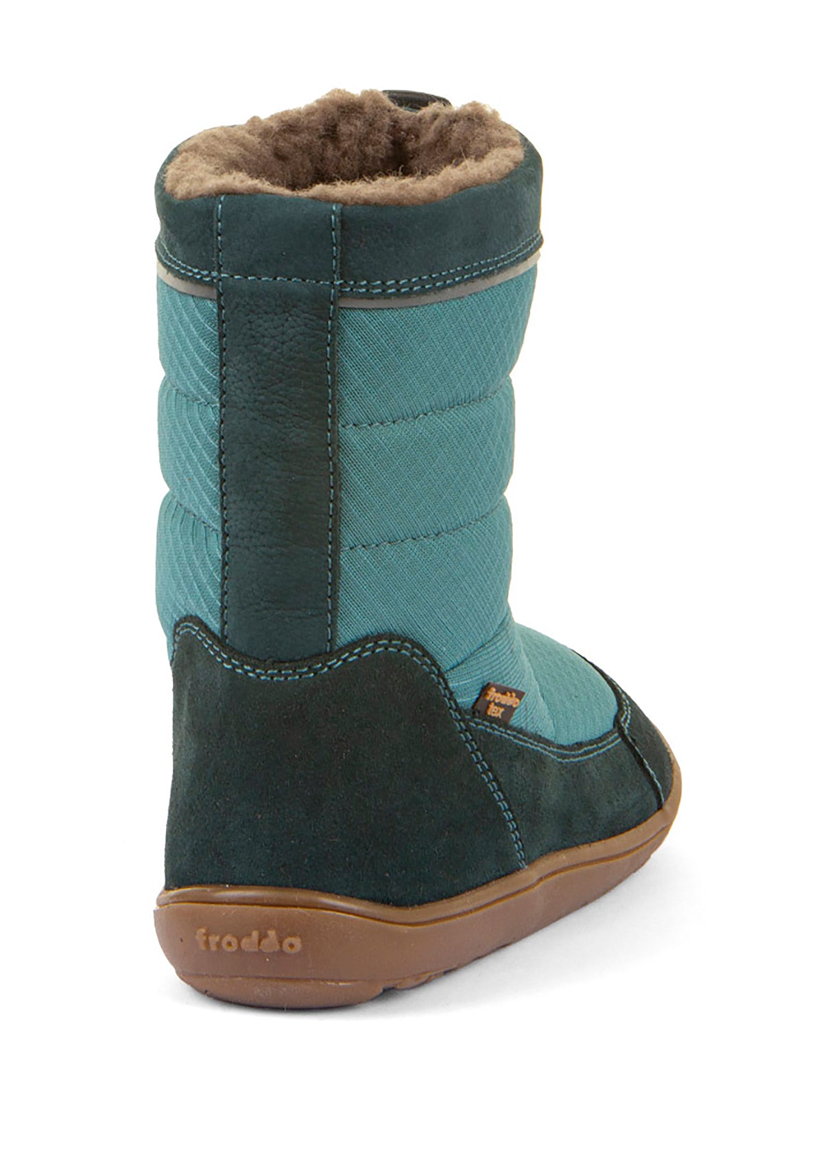 Barfotaskor - vinterkängor, Up TEX Snow Wool, petroleum