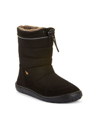 Paljasjalkakengät - talvikengät, Up TEX Snow Wool, musta (Pienemmät koot 25–32)
