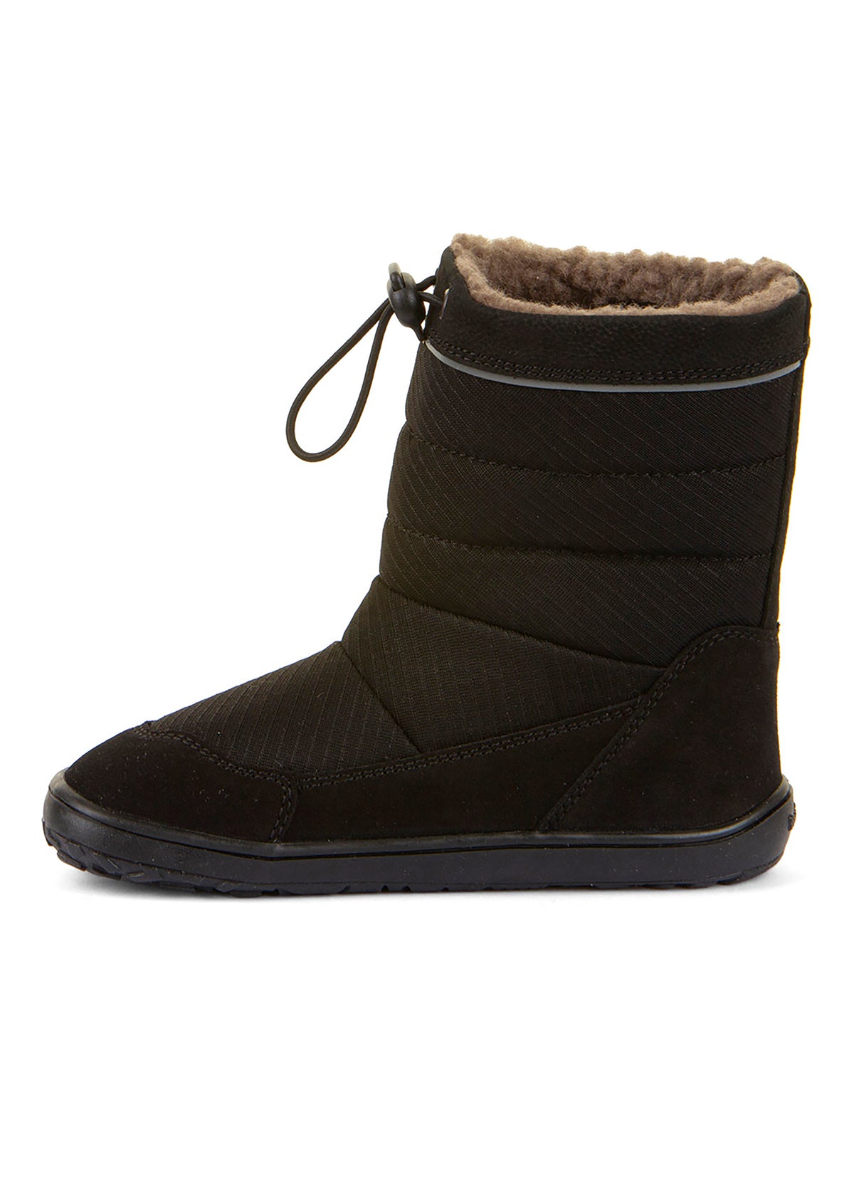 Paljasjalkakengät - talvikengät, Up TEX Snow Wool, musta (Pienemmät koot 25–32)