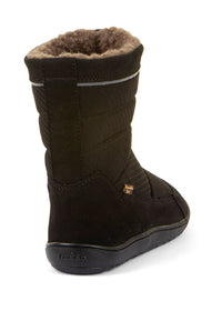 Paljasjalkakengät - talvikengät, Up TEX Snow Wool, musta (Pienemmät koot 25–32)
