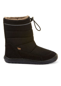 Paljasjalkakengät - talvikengät, Up TEX Snow Wool, musta (Pienemmät koot 25–32)