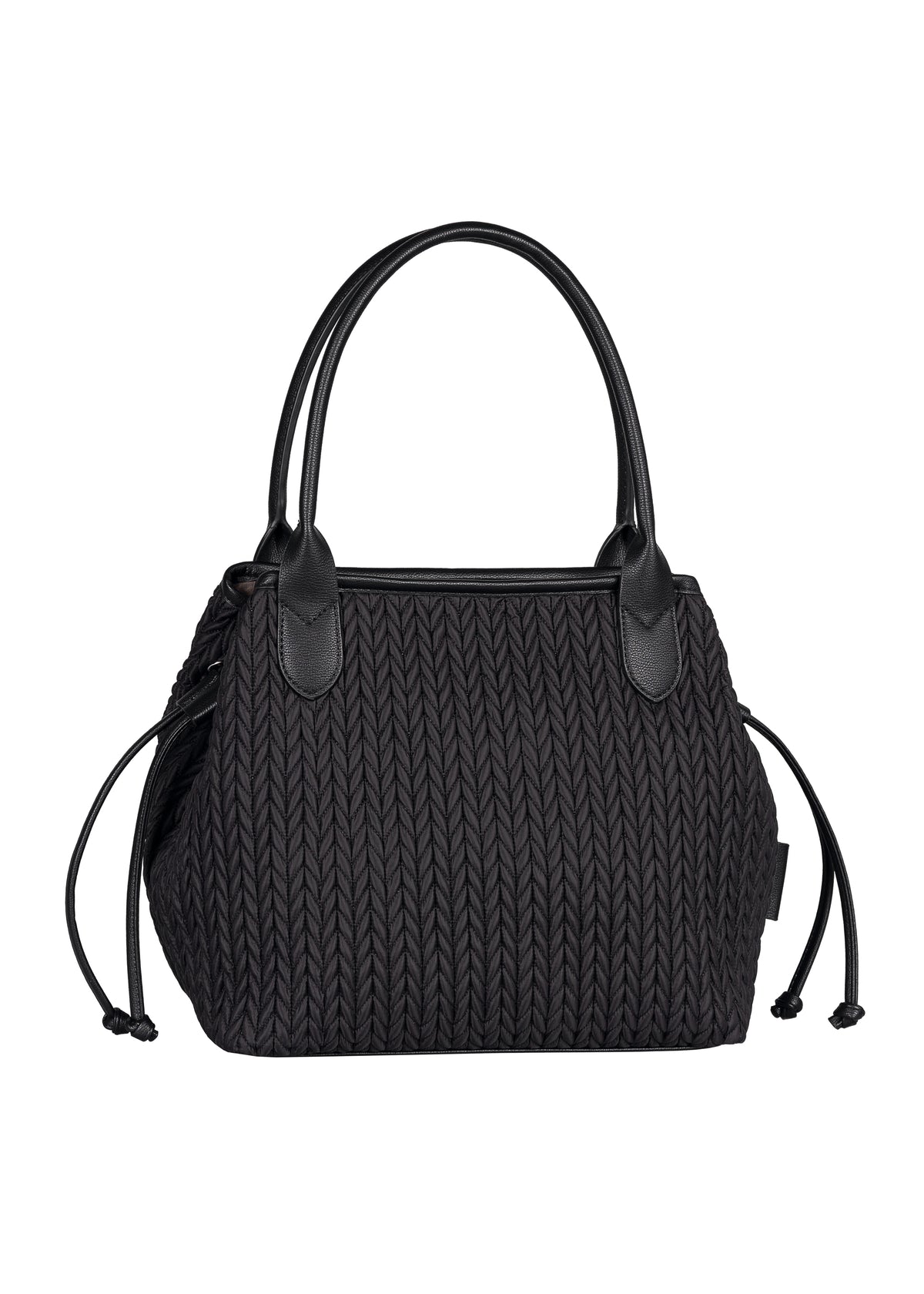 Women's handbag - black, Granada Quilt Zip Shopper