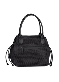 Women's handbag - black, Granada Quilt Zip Shopper