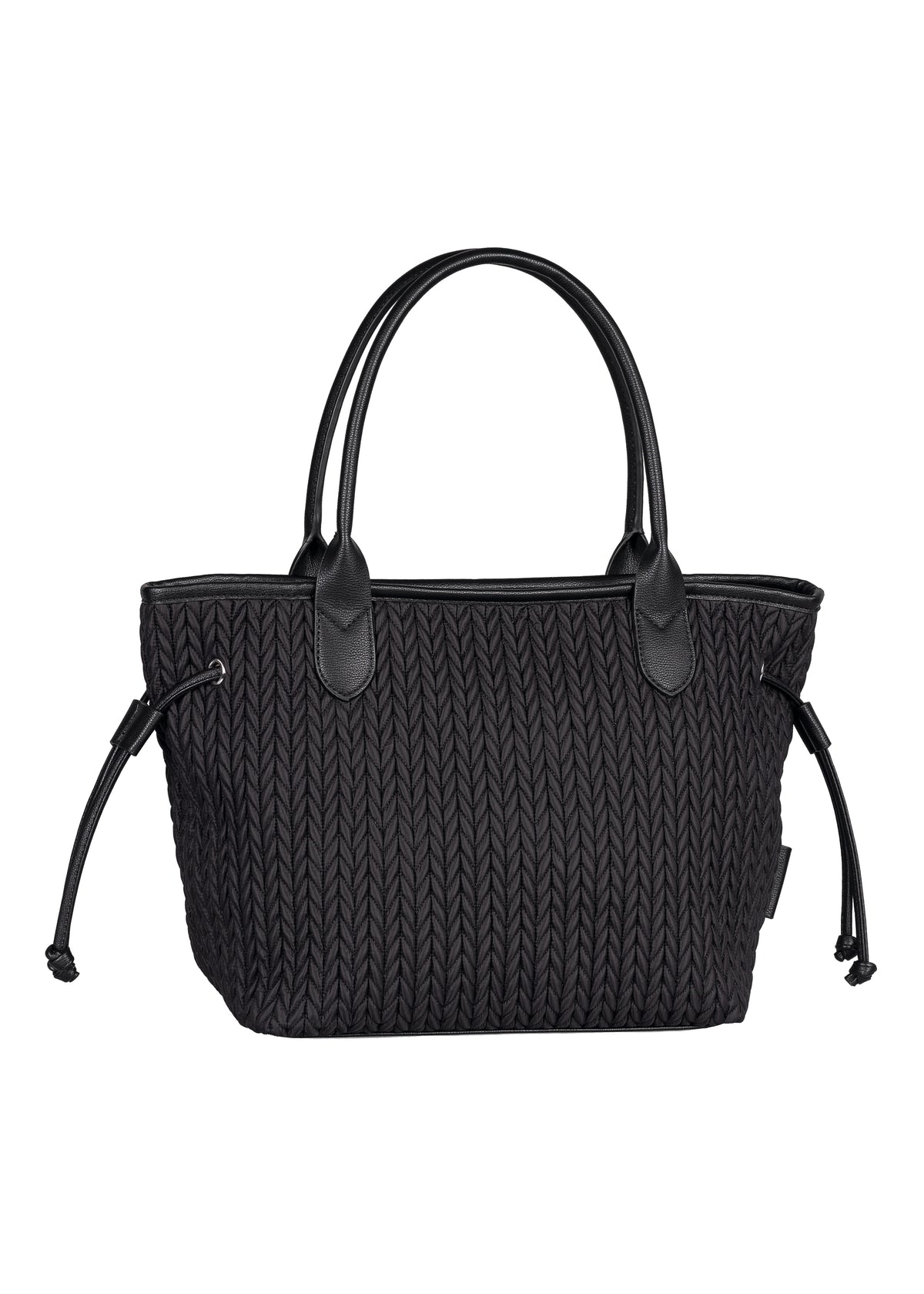 Women's handbag - black, Granada Quilt Zip Shopper