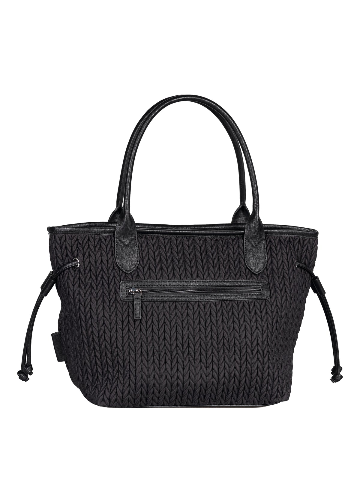Women's handbag - black, Granada Quilt Zip Shopper