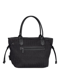 Women's handbag - black, Granada Quilt Zip Shopper