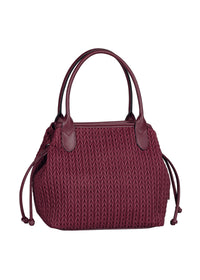 Women's handbag - dark red, Granada Quilt Zip Shopper