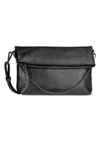 Women's evening bag - metallic black, Hava Cross Bag