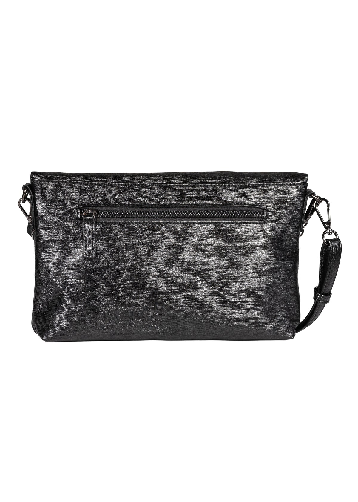 Women's evening bag - metallic black, Hava Cross Bag