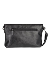 Women's evening bag - metallic black, Hava Cross Bag