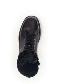 Winter shoes with thick soles - black