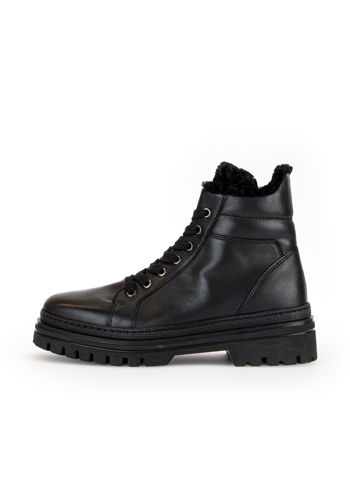 Winter shoes with thick soles - black