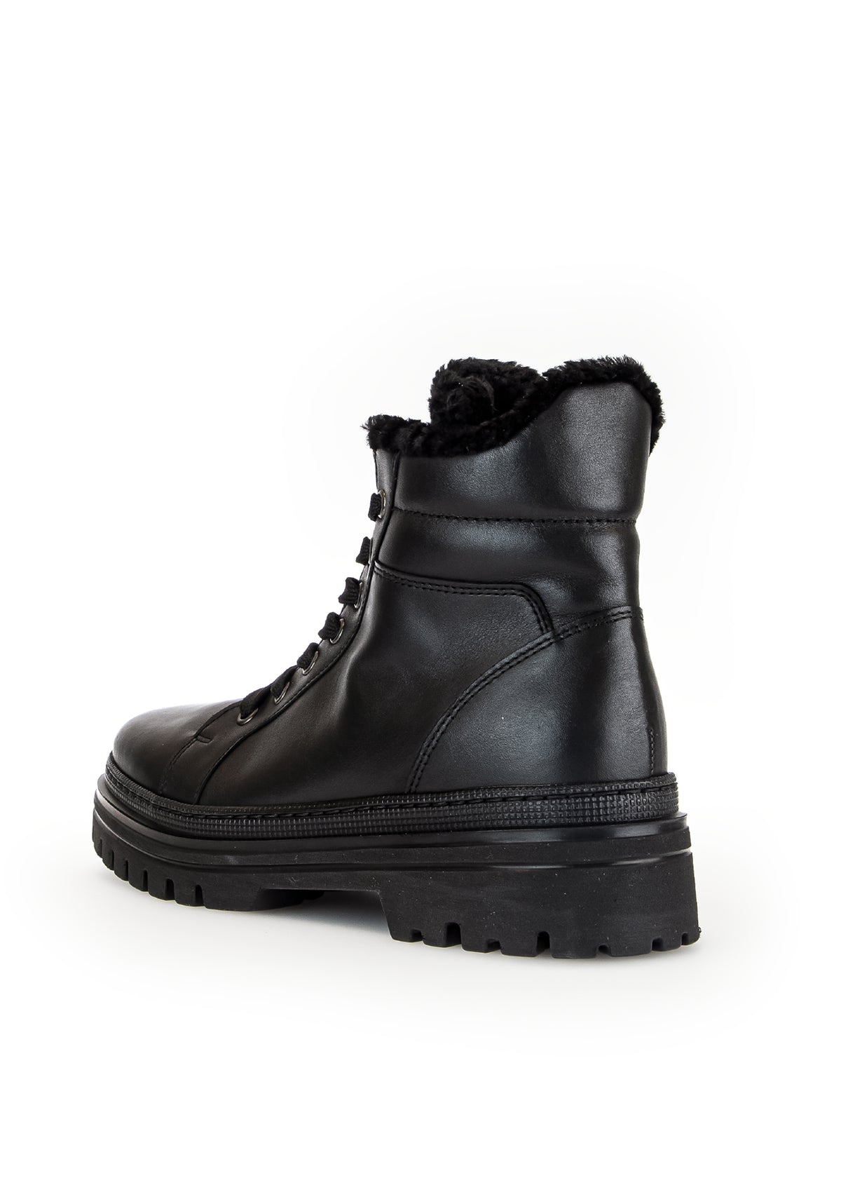Winter shoes with thick soles - black