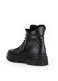 Winter shoes with thick soles - black