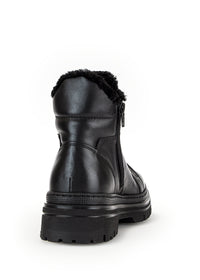 Winter shoes with thick soles - black