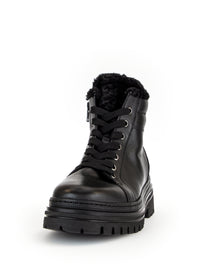Winter shoes with thick soles - black