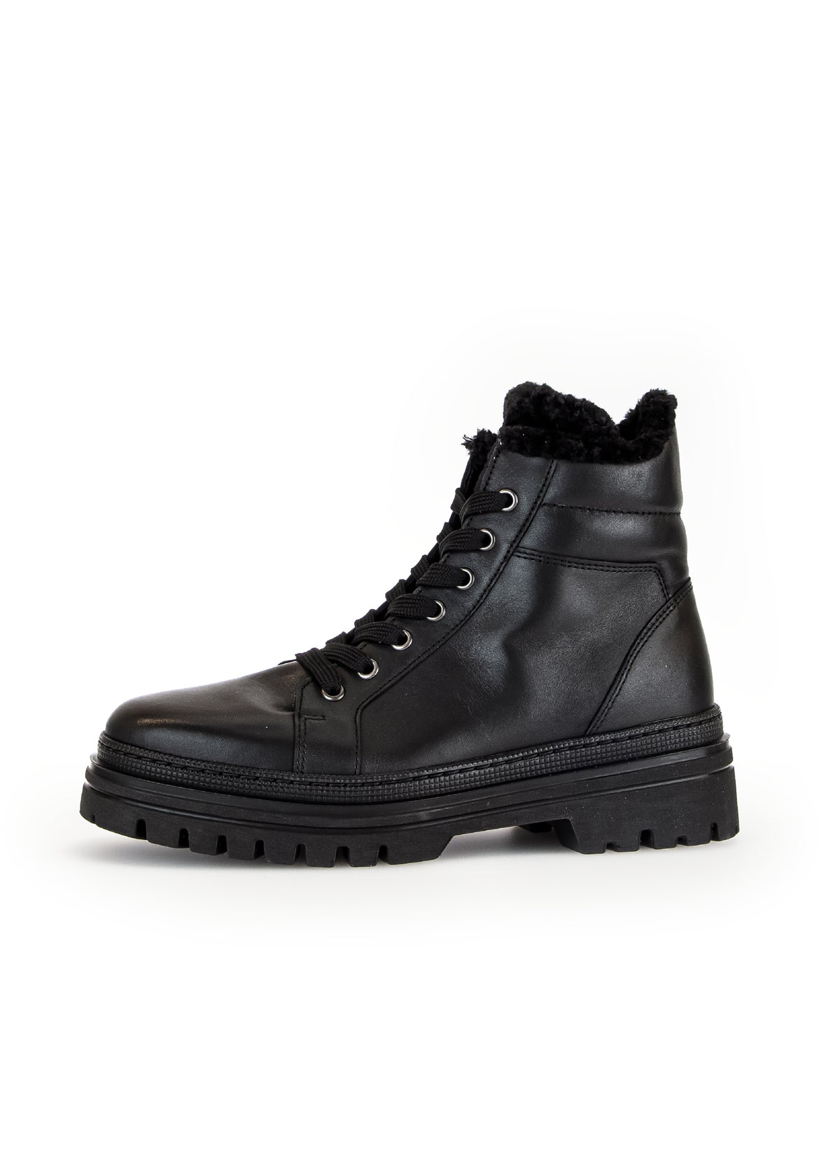 Winter shoes with thick soles - black