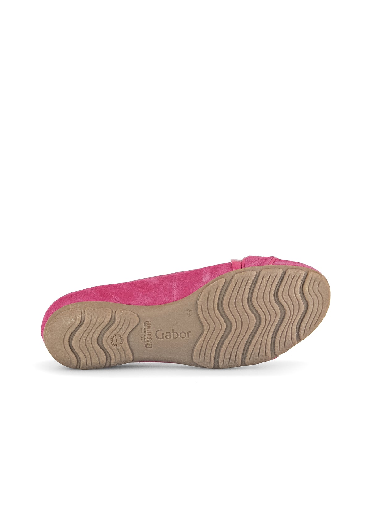 Ballerinaskor - rosa nubuckläder, knutdekoration