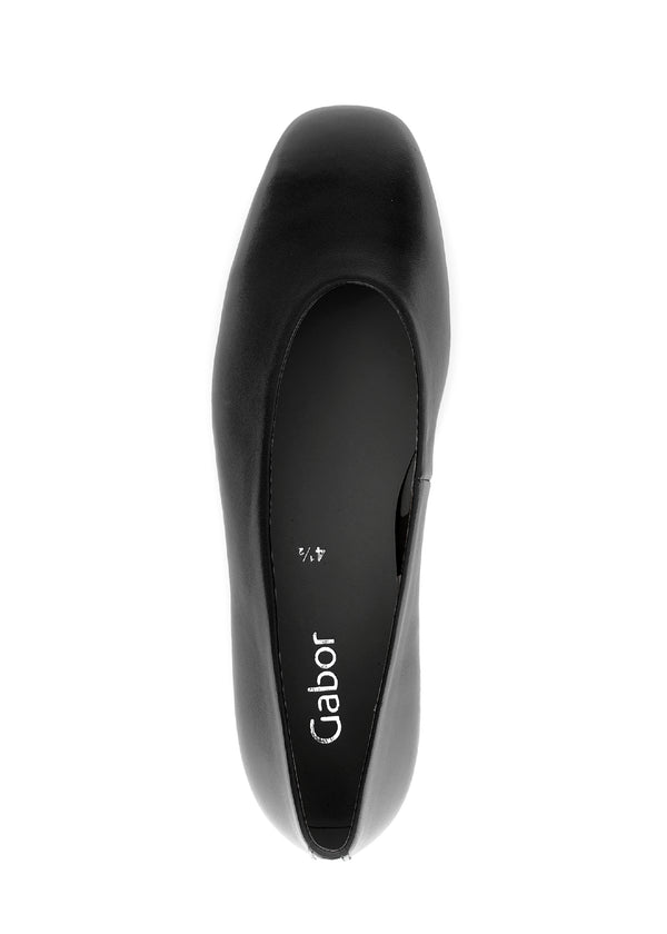 Ballet flats - black leather