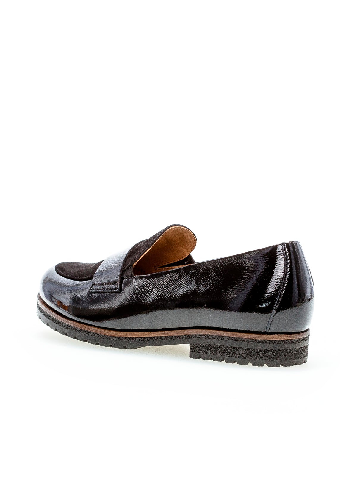 Loaferit - musta nahka, kiiltävä ja mokka