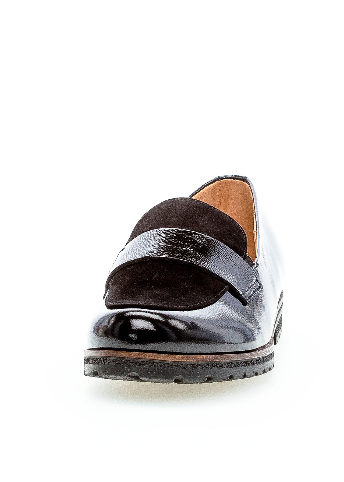 Loaferit - musta nahka, kiiltävä ja mokka