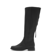 Boots - black leather, L-XL shaft
