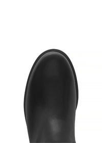 Boots - black leather, L-XL shaft