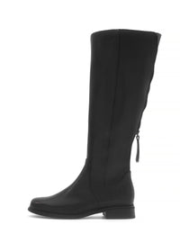 Boots - black leather, L-XL shaft