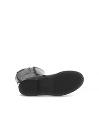 Boots - black leather, L-XL shaft