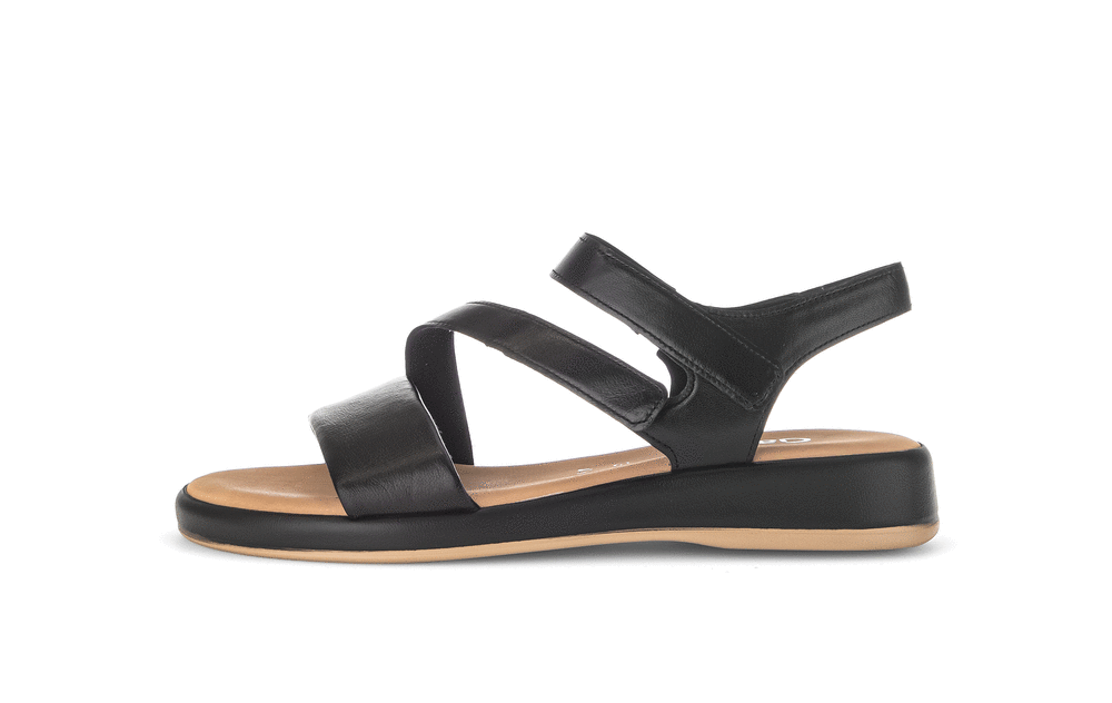 Sandals - black leather straps
