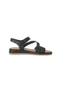 Sandals - black leather straps