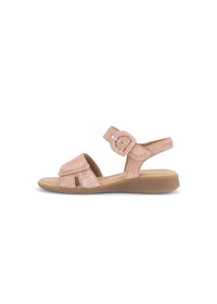 Sandals - light pink leather, velcro straps