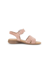 Sandals - light pink leather, velcro straps