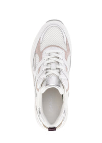 Sneakers med tjockare sula - vit-beige-rosa