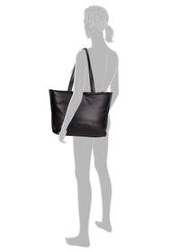 Women's shoulder bag - Alexi, black shopper