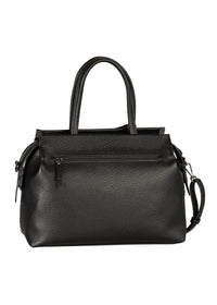 Women's shoulder bag - Gela, black, small metal studs