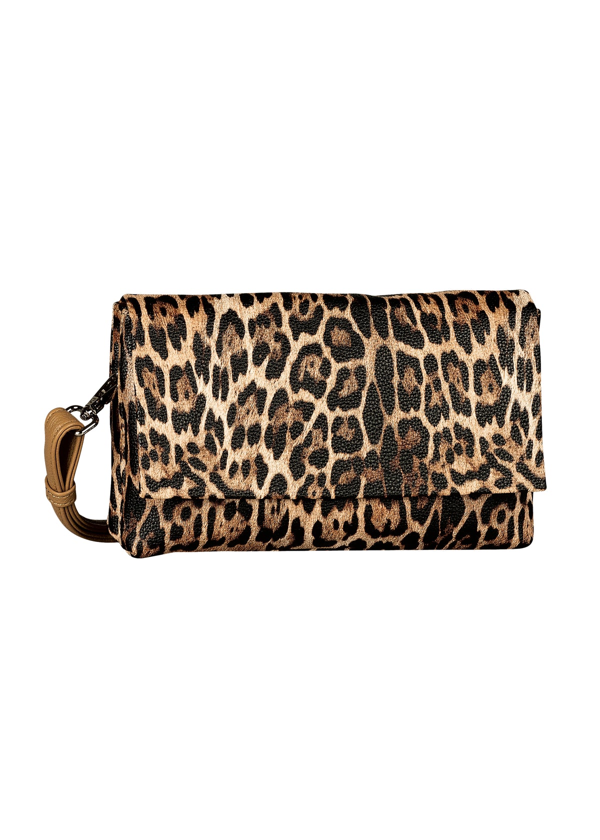 Women's small shoulder bag - Salida, brown leopard pattern