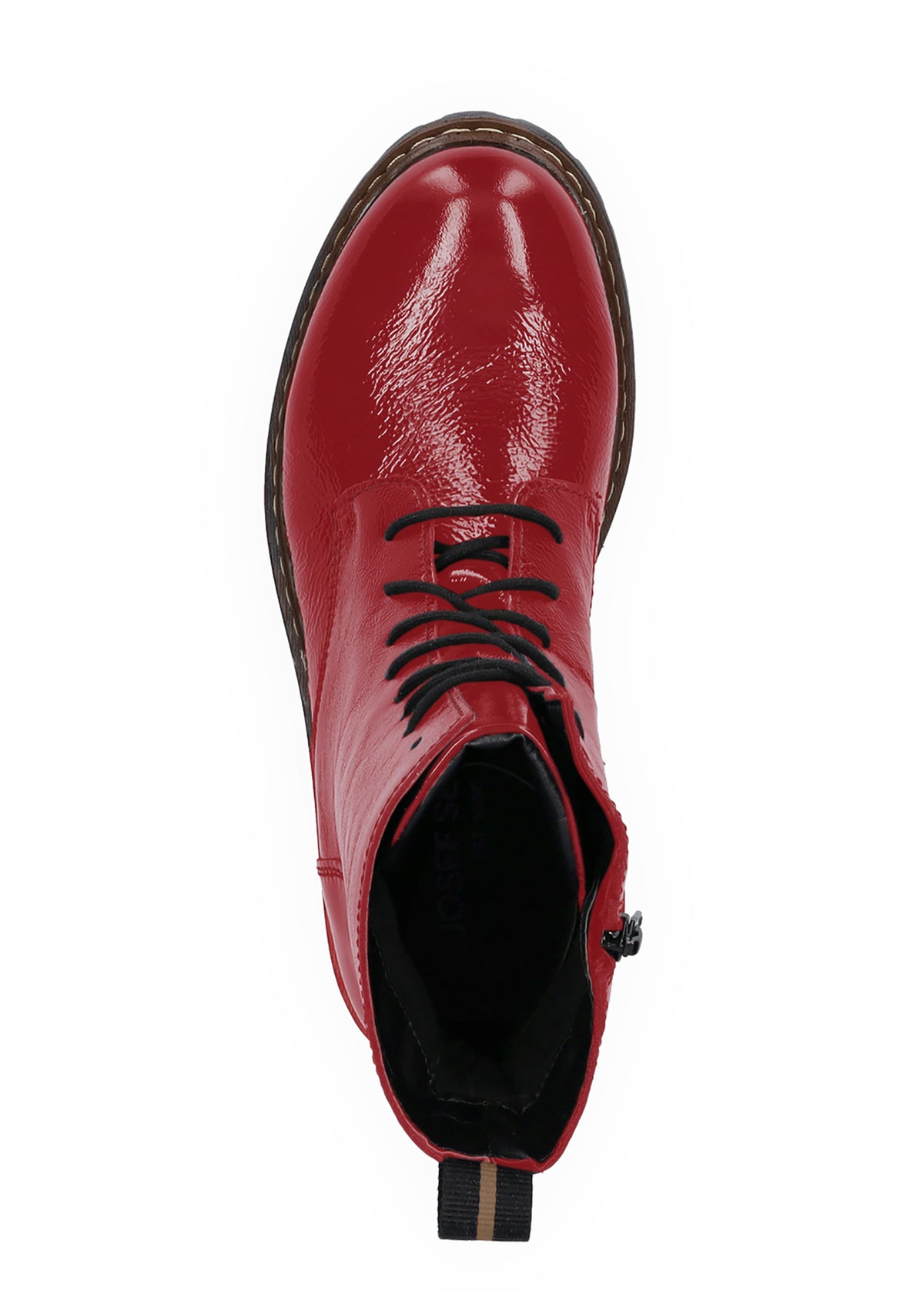 Ankle boots - red patent leather, Marta 02