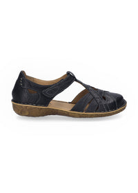 Closed-toe sandals - black leather, Rosalie 29