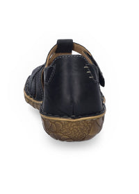 Closed-toe sandals - black leather, Rosalie 29